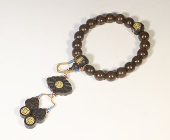 An Agarwood Prayer Beads Bracelet