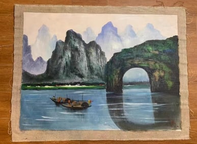 An Oil Painting Depicting Landscape