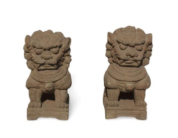 A Pair of Stone Lions