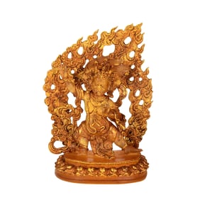 Gilt Crystal Figure of Vajrapani