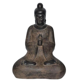 A Zisha Seated Guanyin