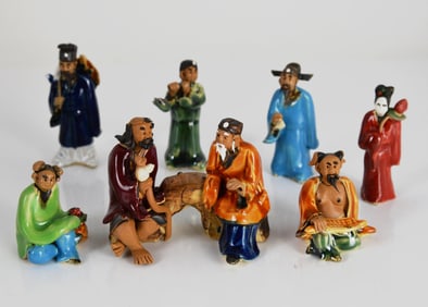 Shiwan Eight Immortal Figurines