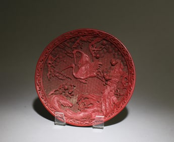 A Cinnabar Plate