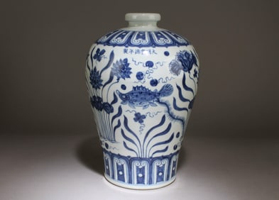 A Chinese Blue and White Vase
