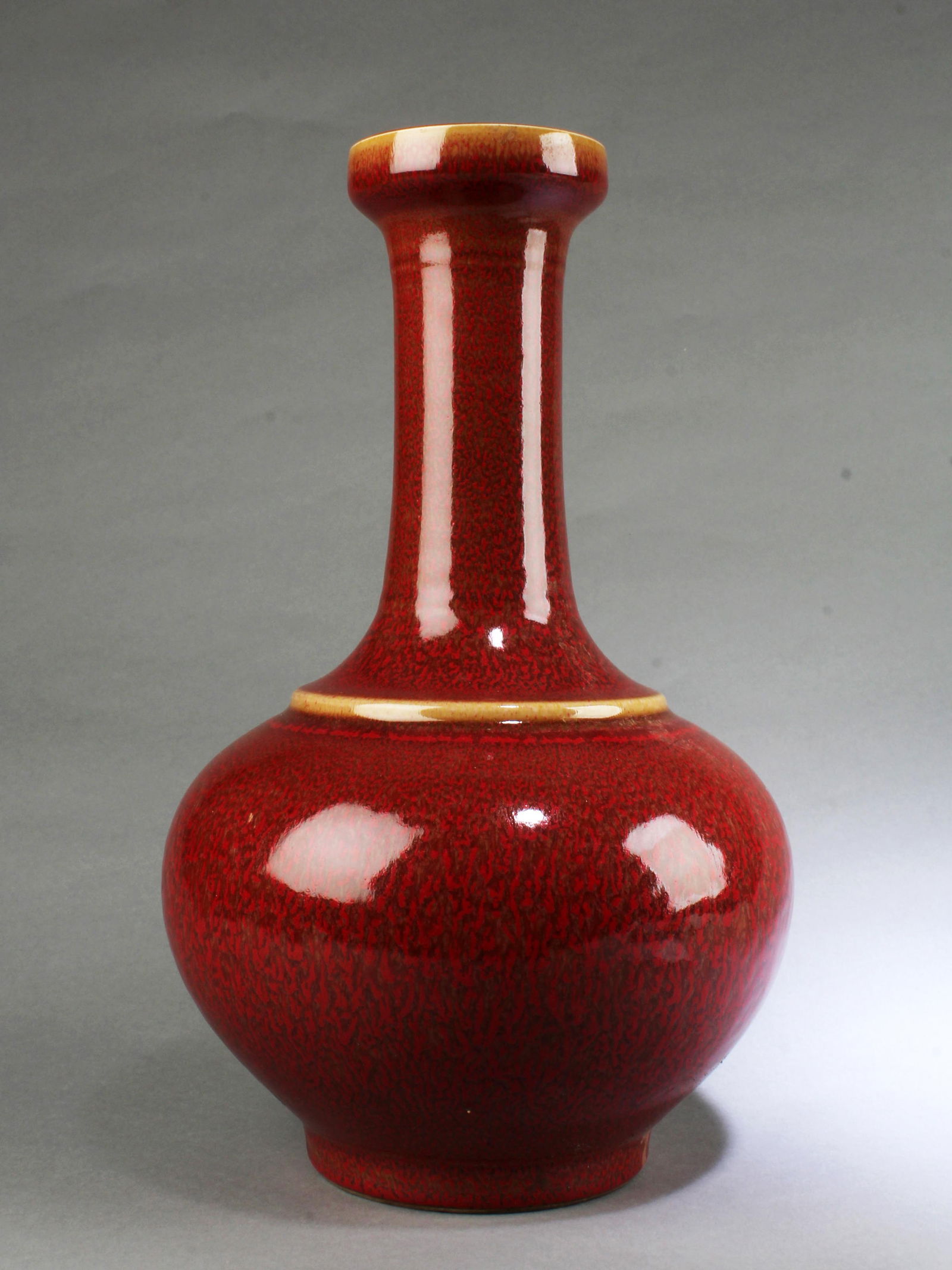 Chinese Porcelain Vase: Chinese Porcelain Vase. 'KangXi' mark. Height: 13.75"