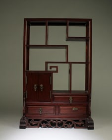 A Wooden Display Shelf