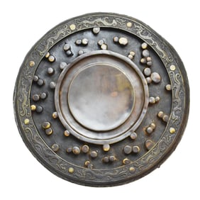 A Large Drum-Shaped Duan Inkstone with Sixty-Six Eyes