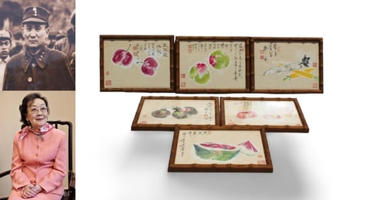 A Set of Six Paintings by Zhang Zhongyuan