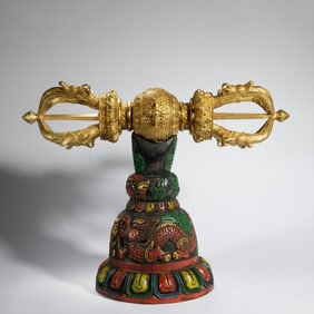Gilt-Bronze Buddhist Implement