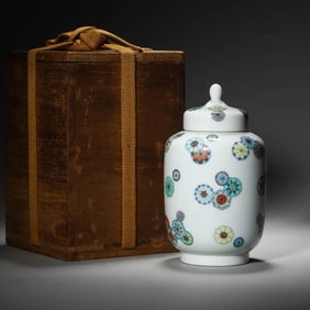 Doucai Glaze Flowers vase