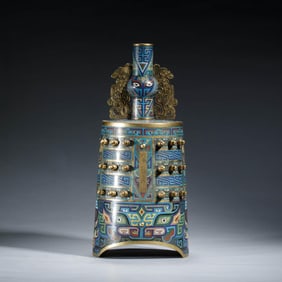 Cloisonne Enamel Temple Bell