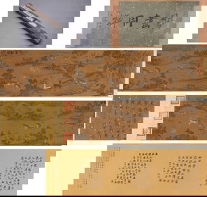 Attributed to Zhao Mengfu, Chinese painting silk hand scroll