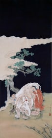 Attributed to Ding guanpeng, Chinese painting silk