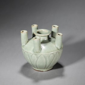 Longquan Kiln Five-Spouts Vase