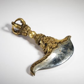 Gilt-Bronze Buddhist Implement