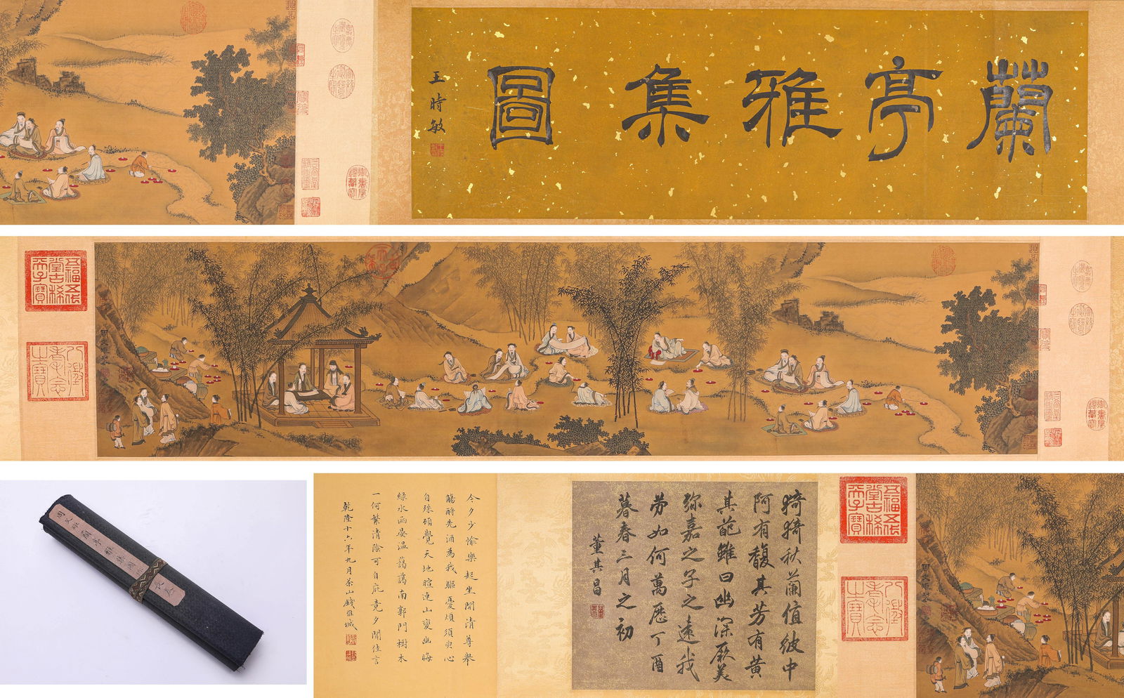 Zhou wen ju Mark, Chinese Landscape Painting, Ink on Silk, Hanging scroll (1 of 10)