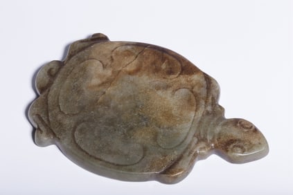 A Jade Turtle Brush Washer