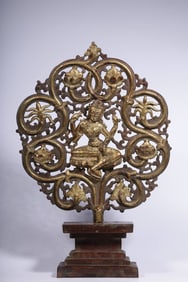 A Gilt Bronze Four-Armed Avalokiteshvara Tree