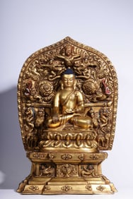A Gilt Bronze Acala Statue