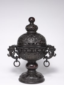 A Zitan Wood Censer