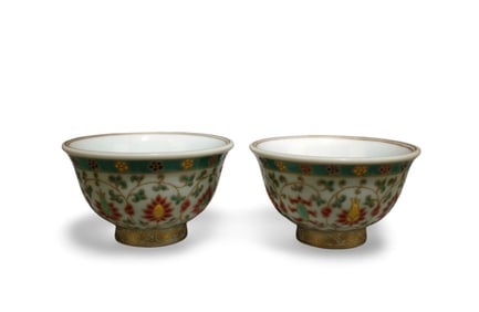 A Pair of Porcelain Cups