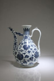 A Blue & White Porcelain Teapot