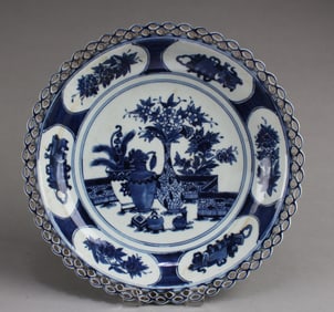 Chinese Blue & White Charger