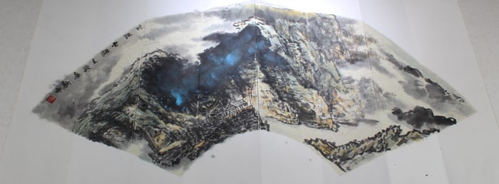 A Fan Shaped Painting