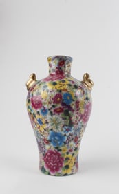 Chinese PolyChrome Porcelain Vase