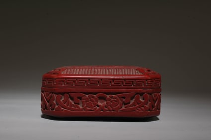 A Cinnabar Box with Lid