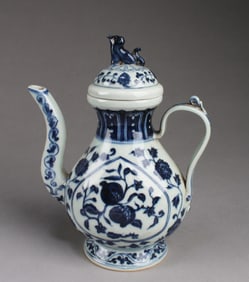 Chinese Blue & White Teapot