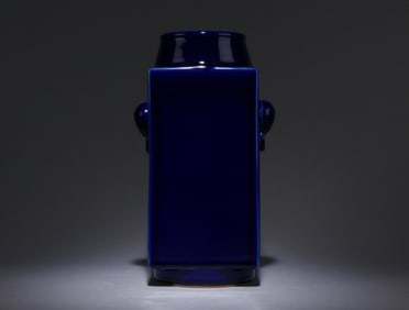A Blue Glazed Vase