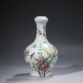 Famille-rose ‘Flowers and Birds’ Vase