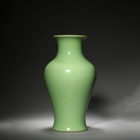 Green Glaze Guanyin Vase