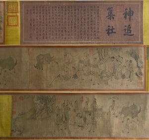 Liu Songnian Mark, Chinese Painting on Paper, Handscroll