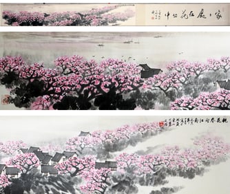 Song wenzhi Mark,Chinese Painting  paper, Handscroll