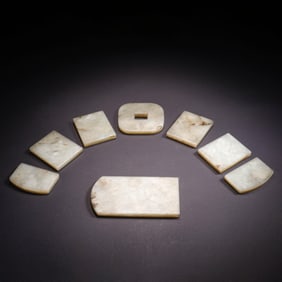 Set of White Jade Appliques