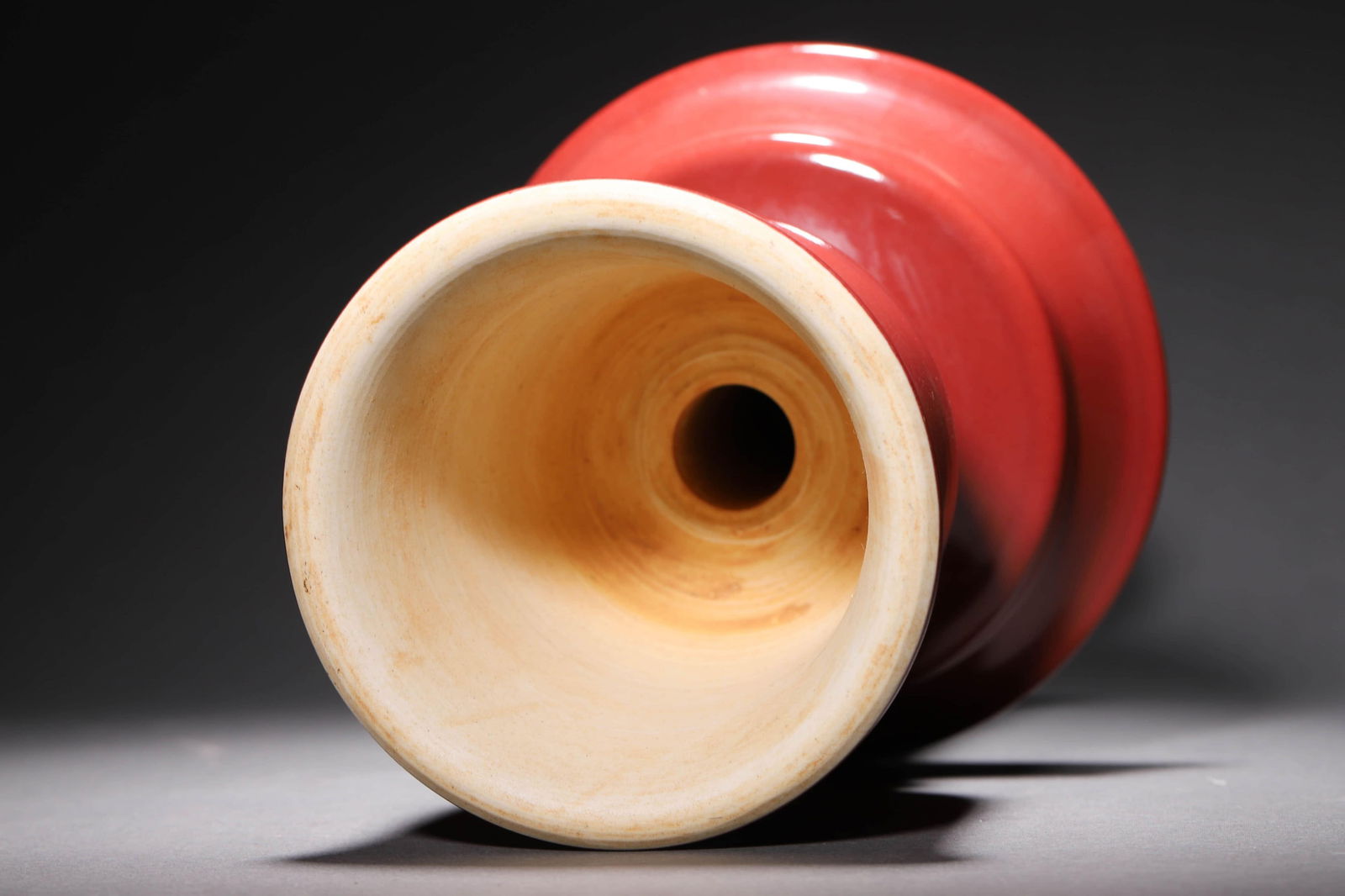 Sacrificial Red Glaze Candlestick - 6