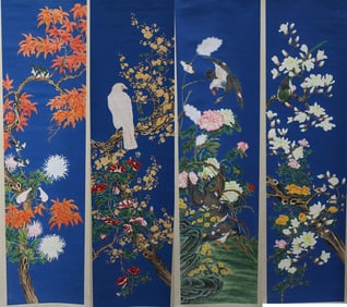 A Group of Four Chinese Scroll Painting