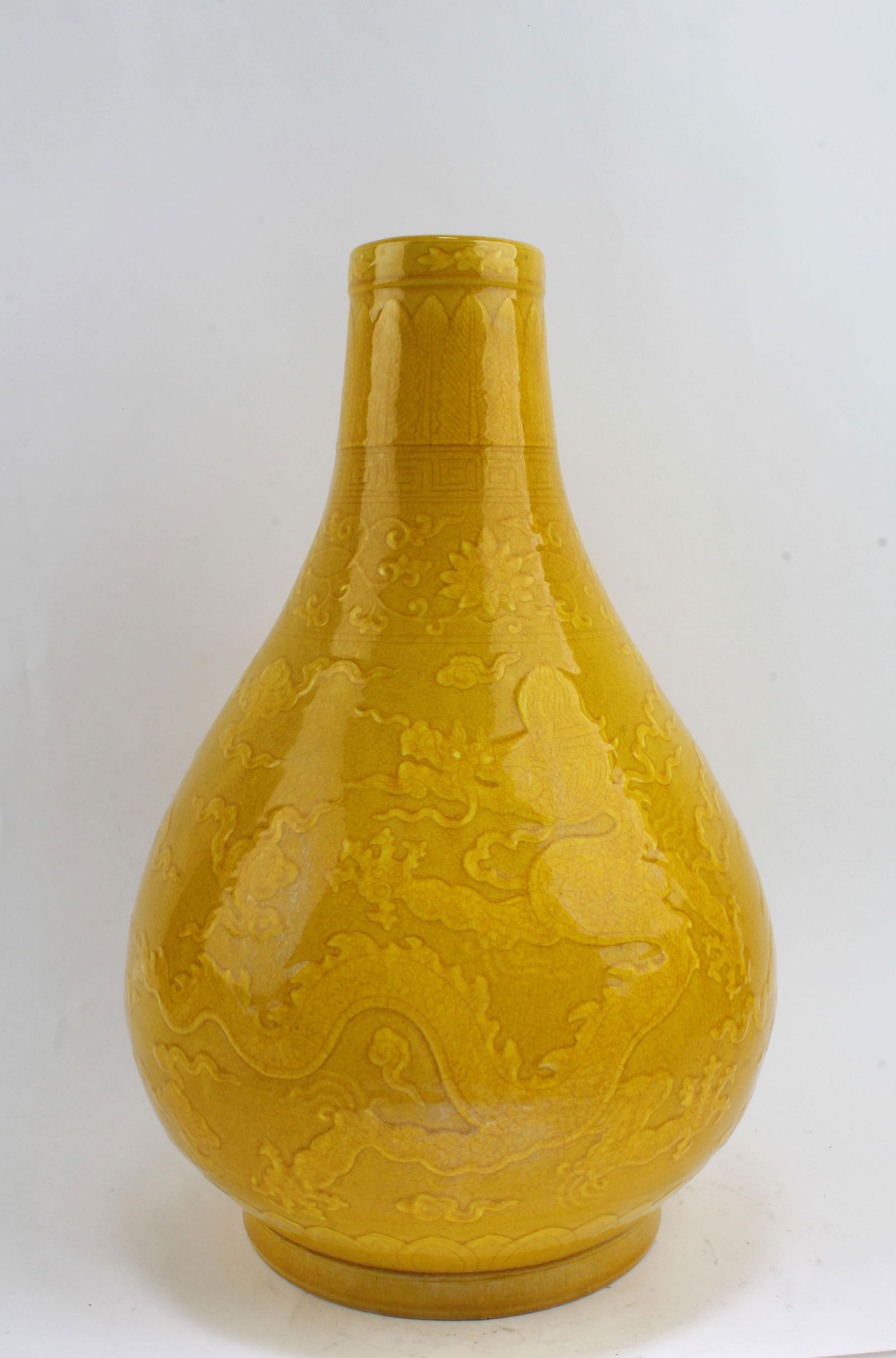 Chinese Famille Jaune Porcelain Vase (1 of 7)