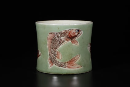 A Porcelain Brushpot