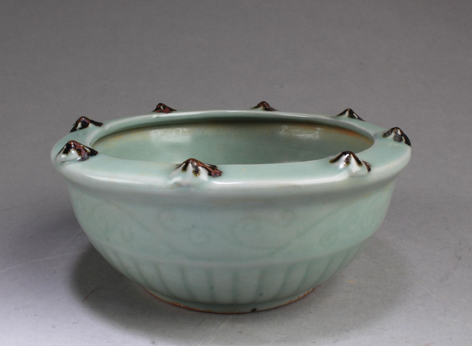 Chinese Porcelain Ink Washer: Chinese Porcelain Ink Washer. Diameter: 6.5"