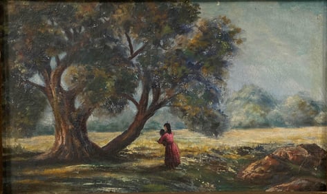 A Framed Oil Painting