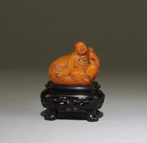 Antique Chinese Soapstone Luohan
