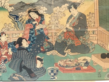 A Japanese Wood Block Print