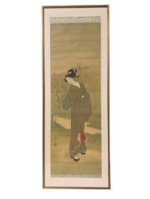A Framed Japanese Painting
