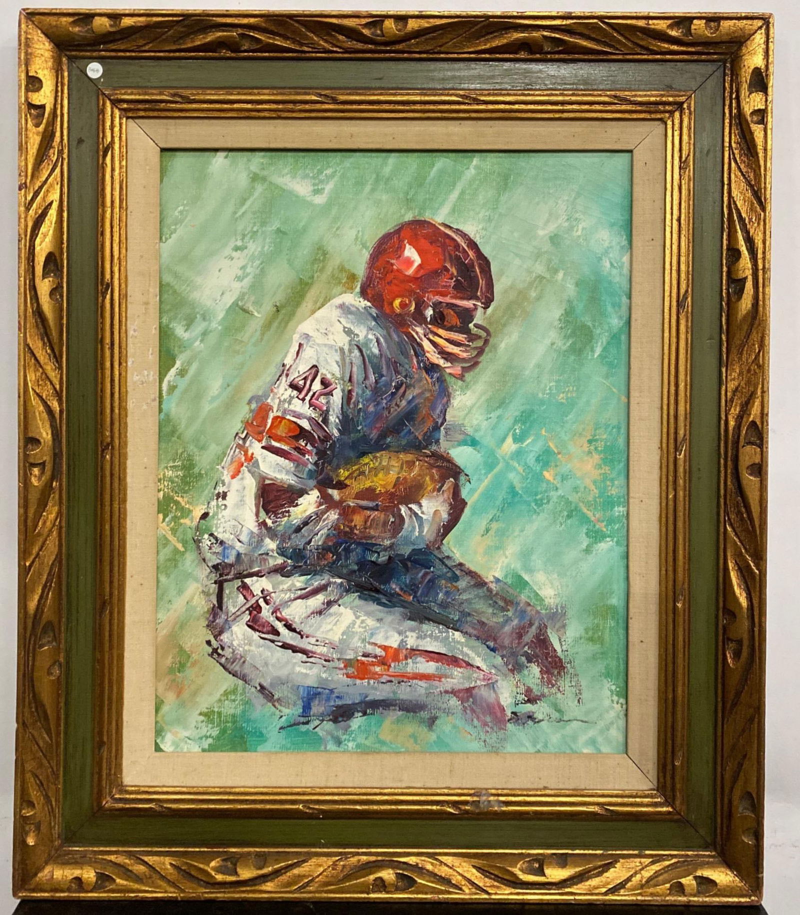 A Framed Vintage Oil Painting: A Framed Vintage Oil Painting. Length: 24" Height: 27.75"