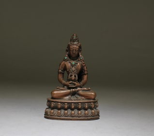 Chinese Bronze Bodhisattva Statue