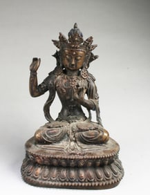 Chinese Gilt Bronze Buddha Statue