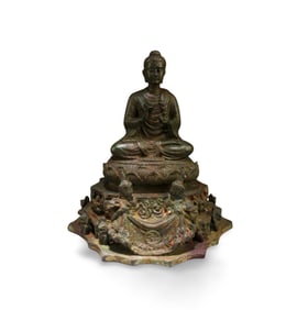 Antique Bronze Buddha Statue